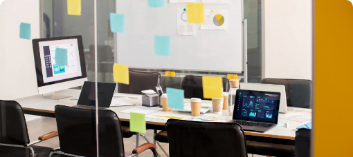 Modern computer lab representing AI analytics and workflow automation